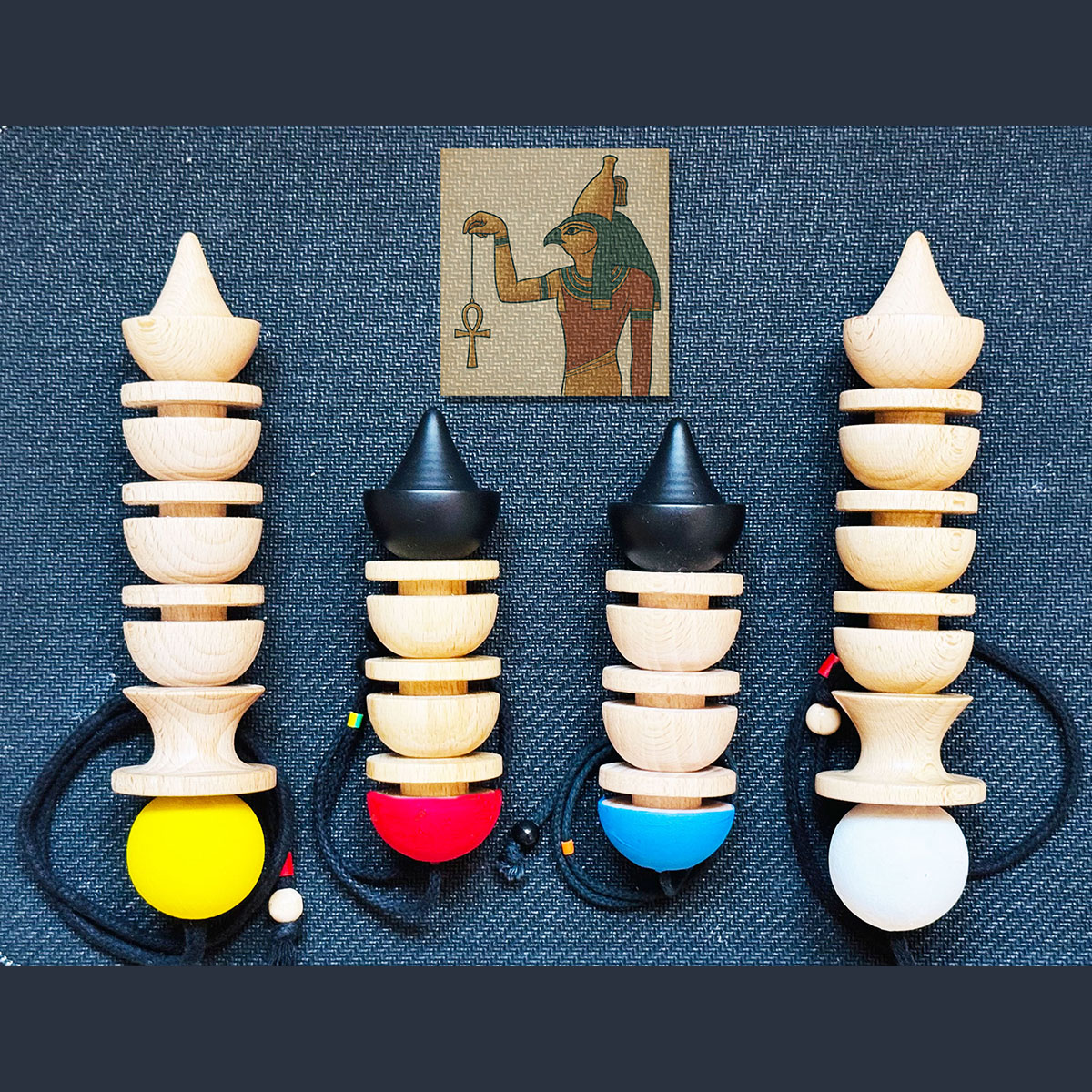 DERIS Pendelset — vier Pendelkörper